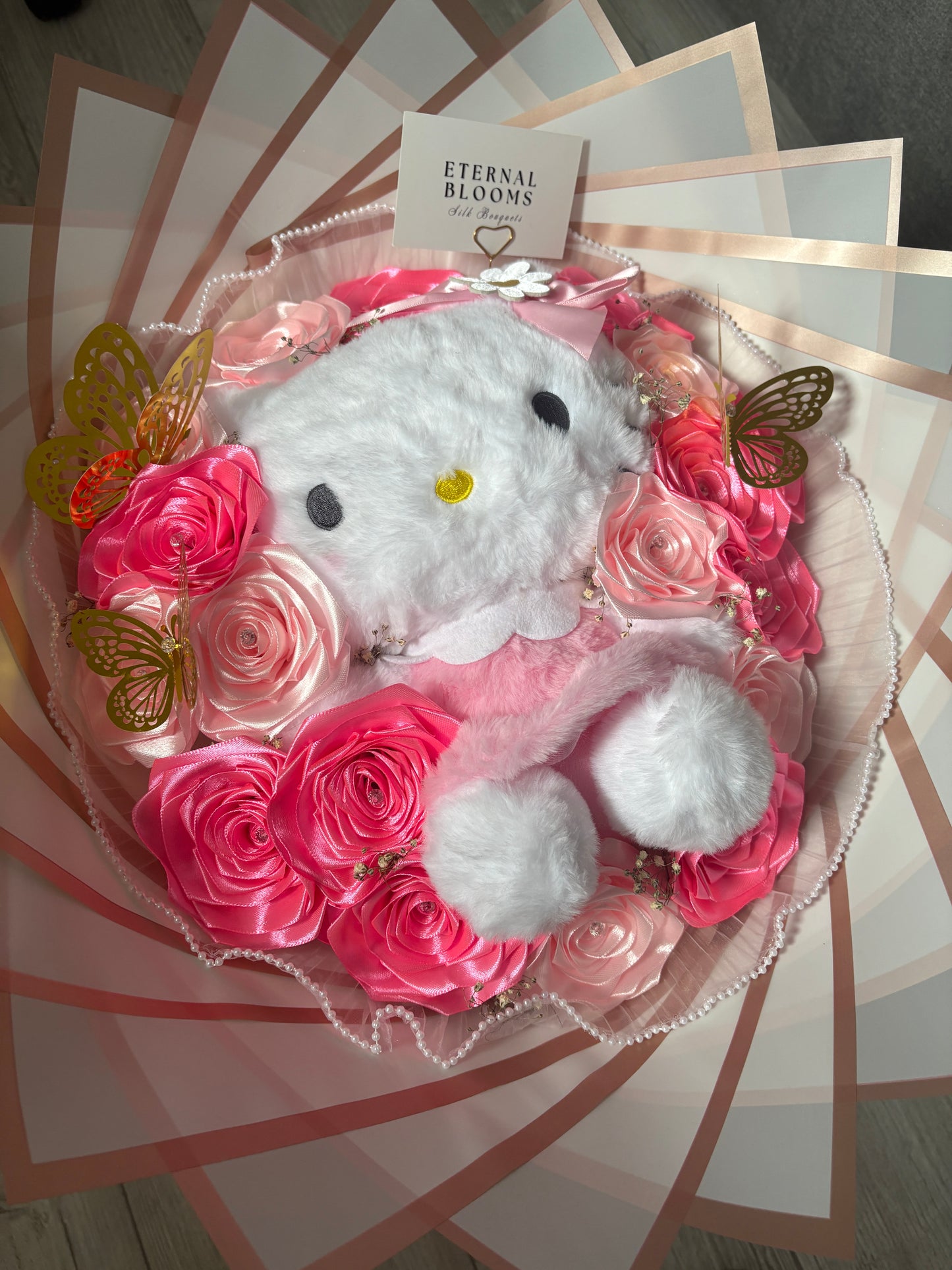 Silk Roses - Plushie Bouquet