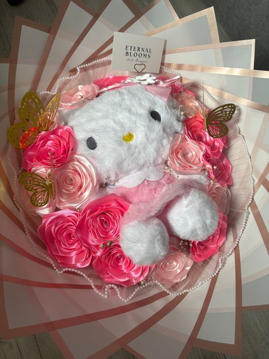 Silk Roses - Plushie Bouquet