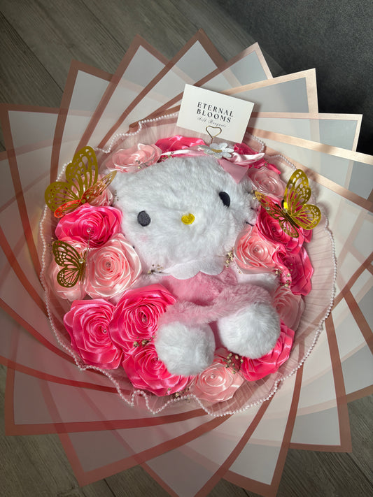 Silk Roses - Plushie Bouquet